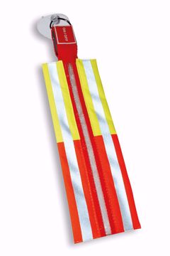 Bild von LED-Universal-Safety Stick, zusätzliche Reflektorstreifen, 25 x 7 cm, rot / orange / gelb