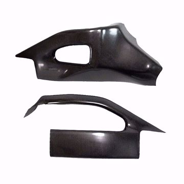 Picture of Carbon Racing Swingarm Protector suitable for Suzuki GSXR 1000 K5-K6