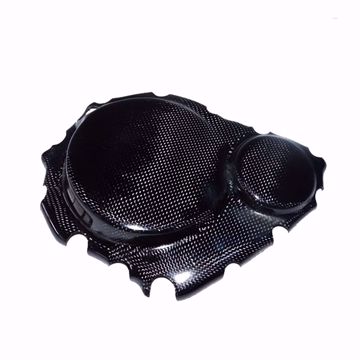 Picture of Carbon Racing clutch cover protector suitable for Suzuki GSXR 600/750 K6/K7