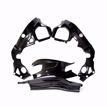 Picture of Carbon Racing frame and swingarm protector set suitable for BMW S 1000RR