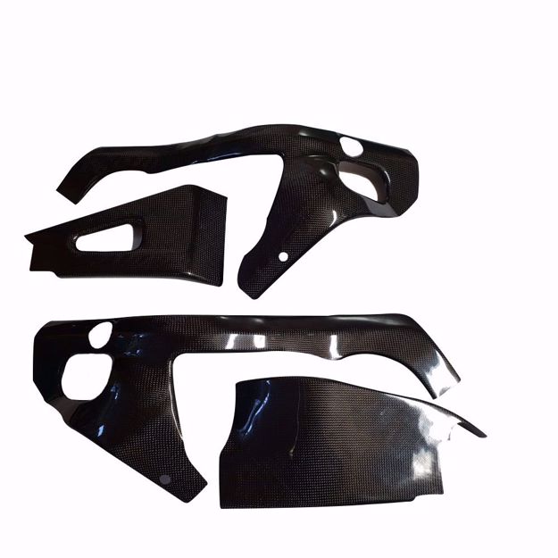 Picture of Carbon Racing frame and swingarm protector set fits Honda CBR 600