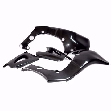 Picture of Carbon Racing frame and swingarm protector set suitable for Kawasaki ZX 10