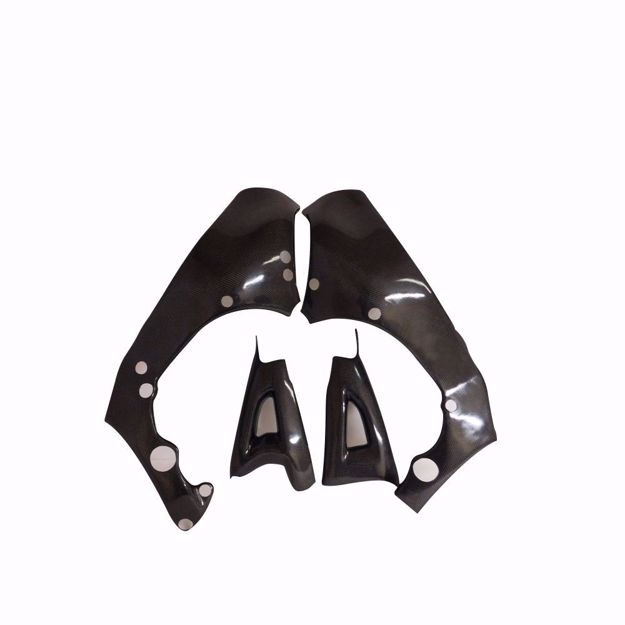 Picture of Carbon Racing frame and swingarm protector set suitable for Kawasaki ZX 10