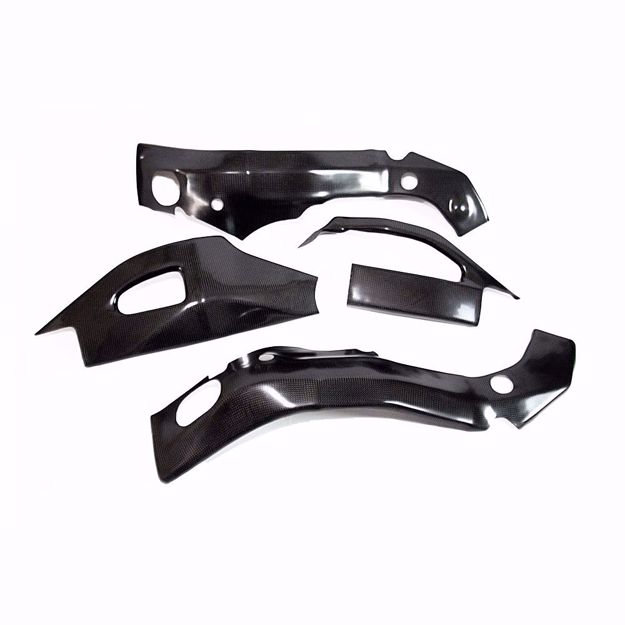 Bild von Carbon Racing Rahmen- und Schwingenschonerset passend für Suzuki GSXR 1000 K5/K6
