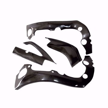 Picture of Carbon Racing frame and swingarm protector set suitable for Suzuki GSXR 1000 K9-L6