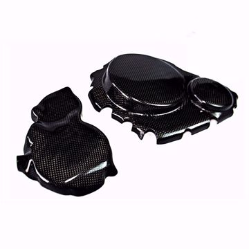 Bild von Carbon Racing Deckelschonerset passend für Suzuki GSXR 600/750 K6/K7