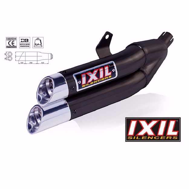 Bild von IXIL Hyperlow black XL Endschalldämpfer, passend für KTM Duke 125